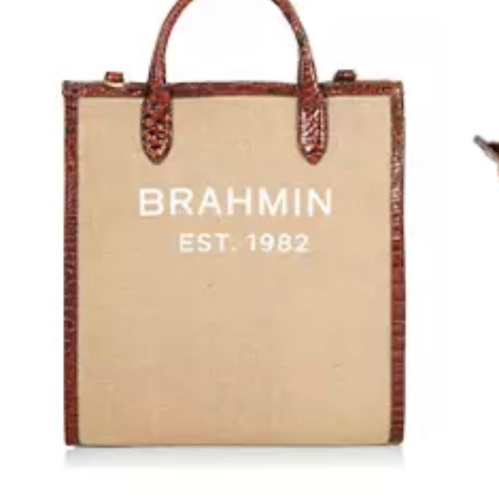 Women’s Handbag BRAHMIN Bag Monique - Pecan Wharf AUTHENTIC NWT - Picture 5 of 7